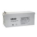 Upg Sealed Lead Acid Battery, 12 V, 180Ah, UB4D, L4 L Type Tab Terminal, GEL Type 40701